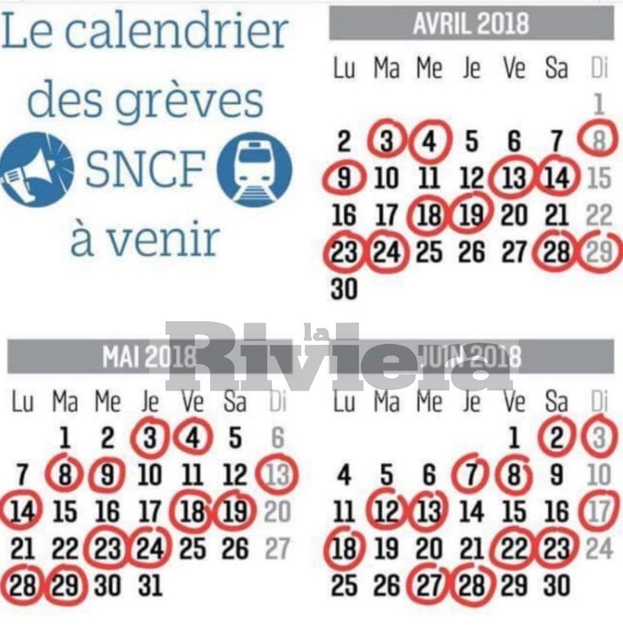 1 Calendario scioperi ferrovie francesi