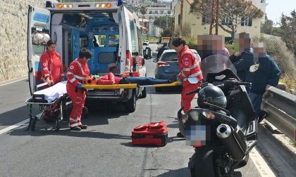 Donna ferita in un incidente in scooter a La Vesca