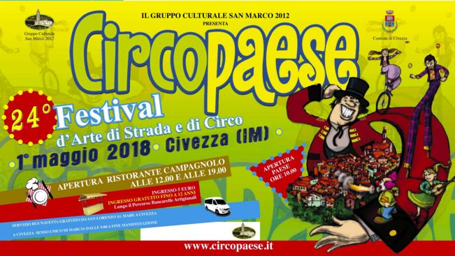 Il primo maggio a Civezza torna Circopaese. Video