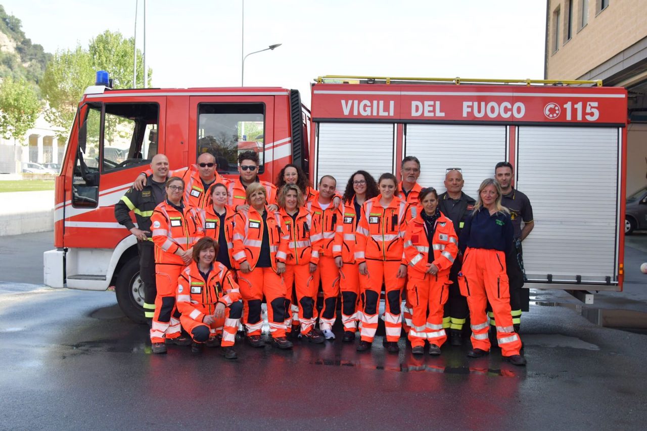 La Croce Verde Intemelia a lezione dai Vigili del Fuoco