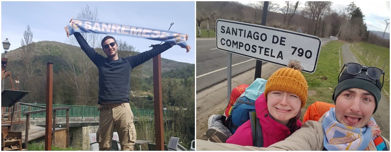 I colori della Sanremese in viaggio sul Cammino di Santiago