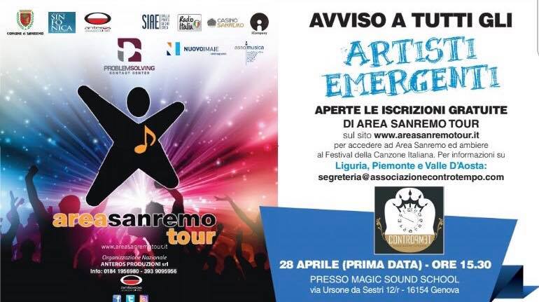 Iniziano le selezioni di Area Sanremo