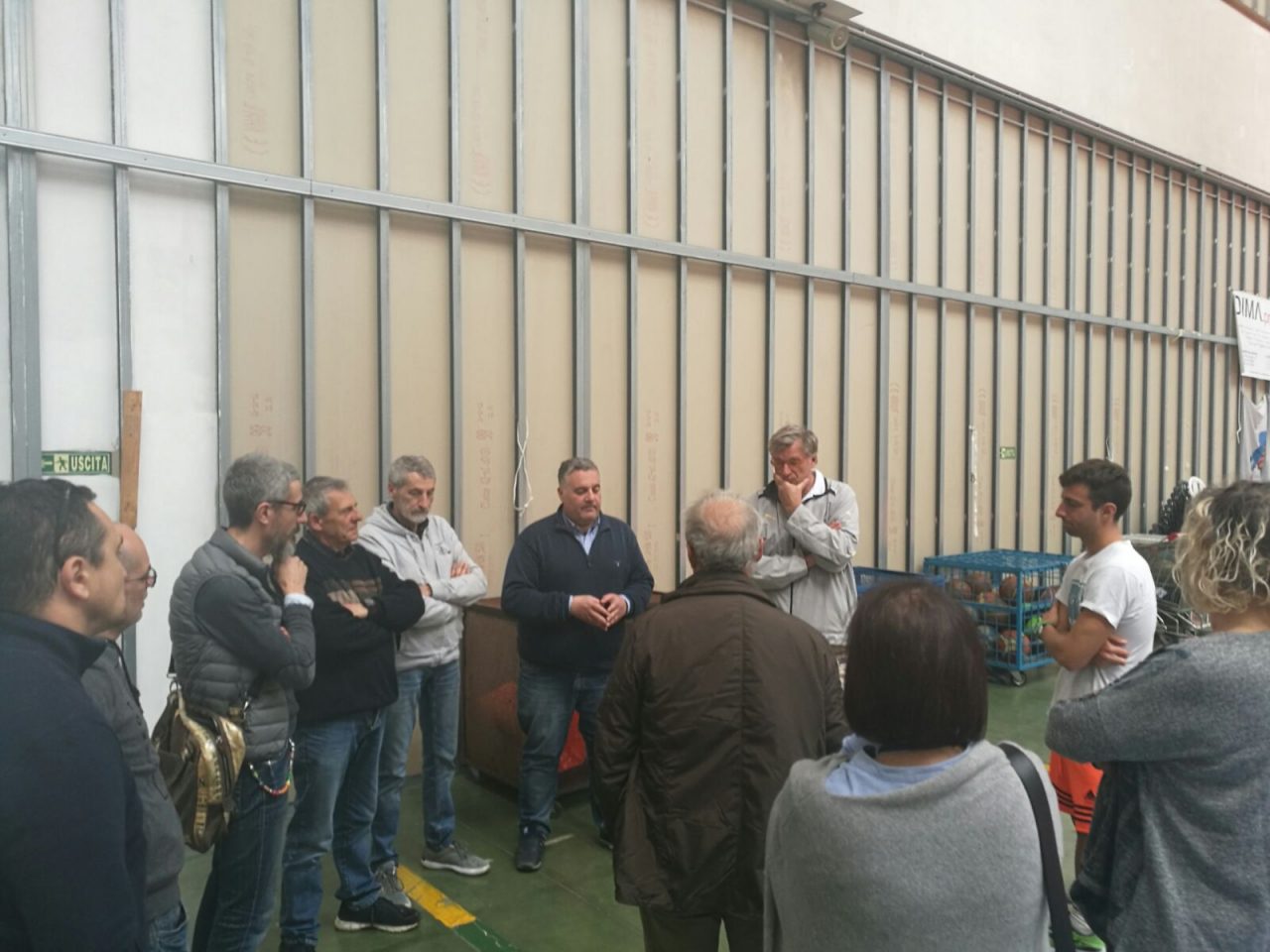 Sopralluogo al polo sportivo di Valle Armea