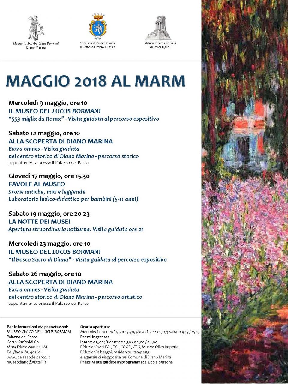Maggio ricco di eventi al Lucus Bormani