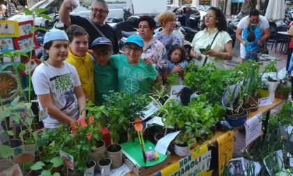 Ventimiglia: i prodotti dell'orto botanico sulla bancarella allestita dai bambini