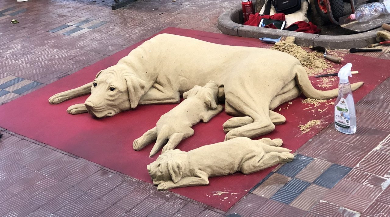 L’artista della sabbia arriva anche a Ventimiglia