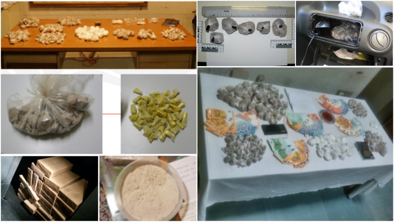 Operazione antidroga Stones Express: in 5 in manette, quasi 20 i kg di droga sequestrati