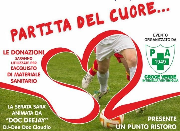 Partita del cuore: l’iniziativa della Croce Verde Intemelia