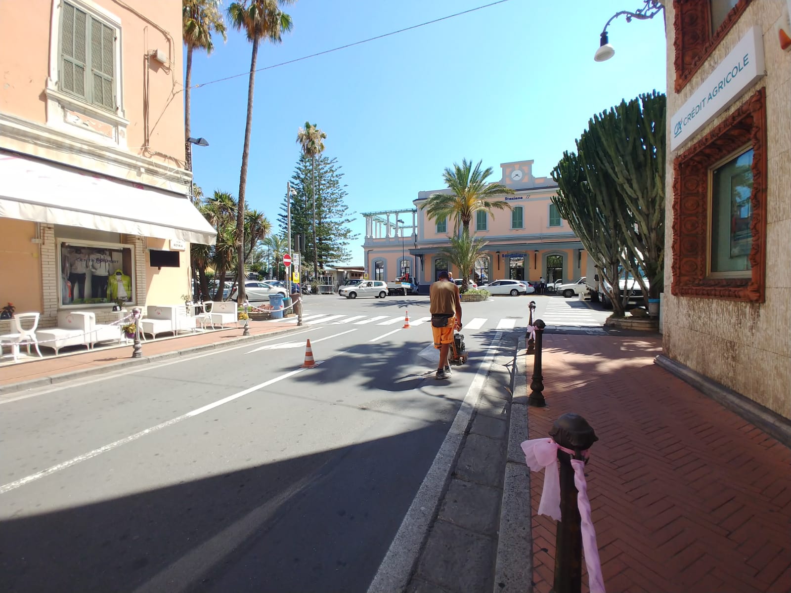 Lavori doppio senso via Roma Bordighera1