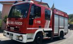 Camion semi ribaltato sul Colle San Bartolomeo, intervengono i vigili del fuoco