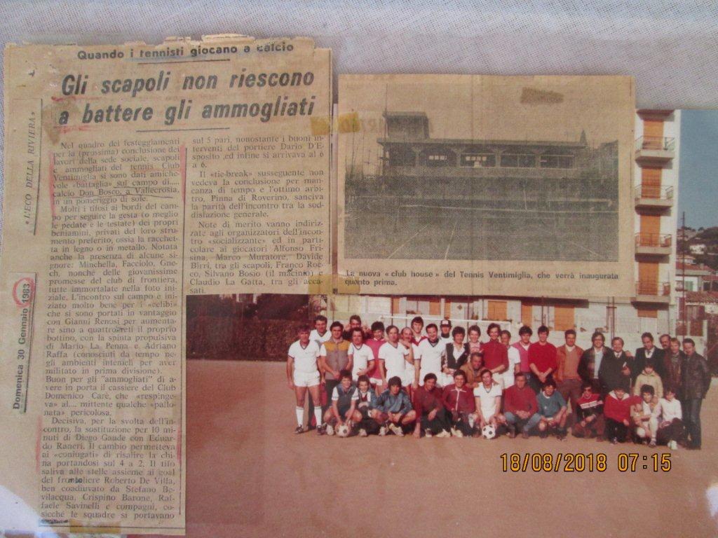 Tennis Club Ventimiglia: scapoli contro ammogliati e torneo Pillon