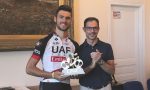 Il ciclista Oliviero Troia premiato dal Comune di Bordighera