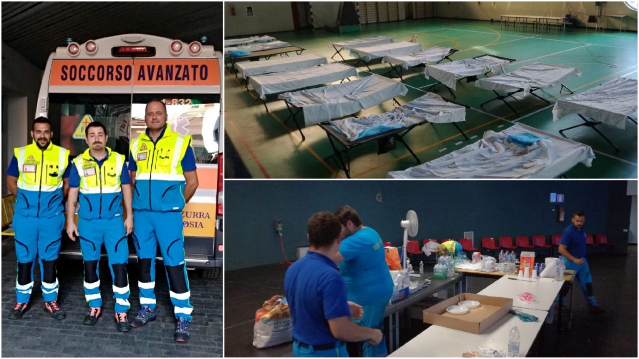 Ponte crollato: anche la Croce Azzurra di Vallecrosia a Genova