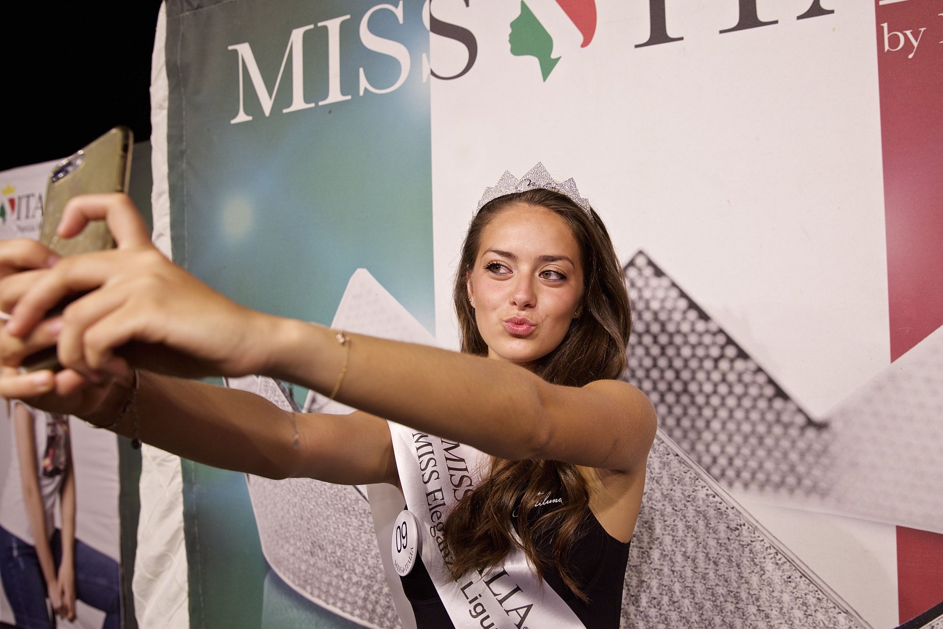 Finale L.Miss Eleganza Liguria Valentina Basilisco Selfie