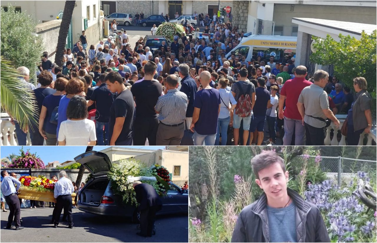 Oltre 350 persone ai funerali di Stefano Pisano 20enne di Vallecrosia