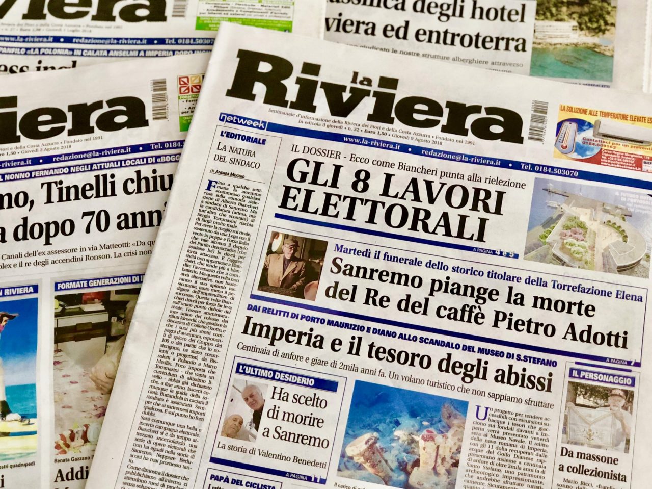 La Riviera è con voi anche in vacanza! Inviateci i vostri selfie, li pubblicheremo sul giornale