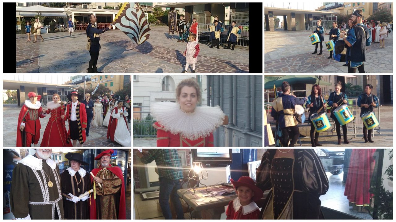 Sbandieratori e figuranti per il 50esimo Moac – Foto