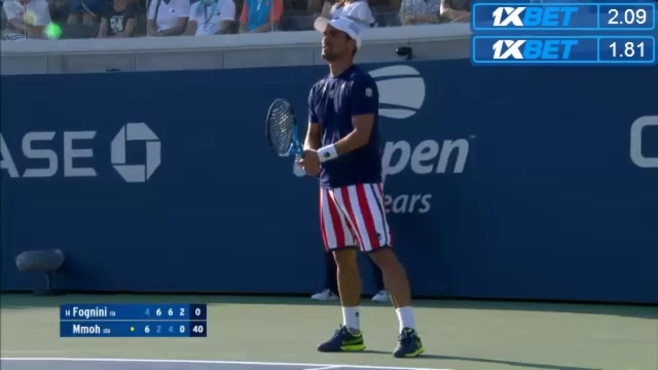 Fabio Fognini a stelle e strisce passa il primo turno agli Us Open. Ma che fatica contro Mmoh