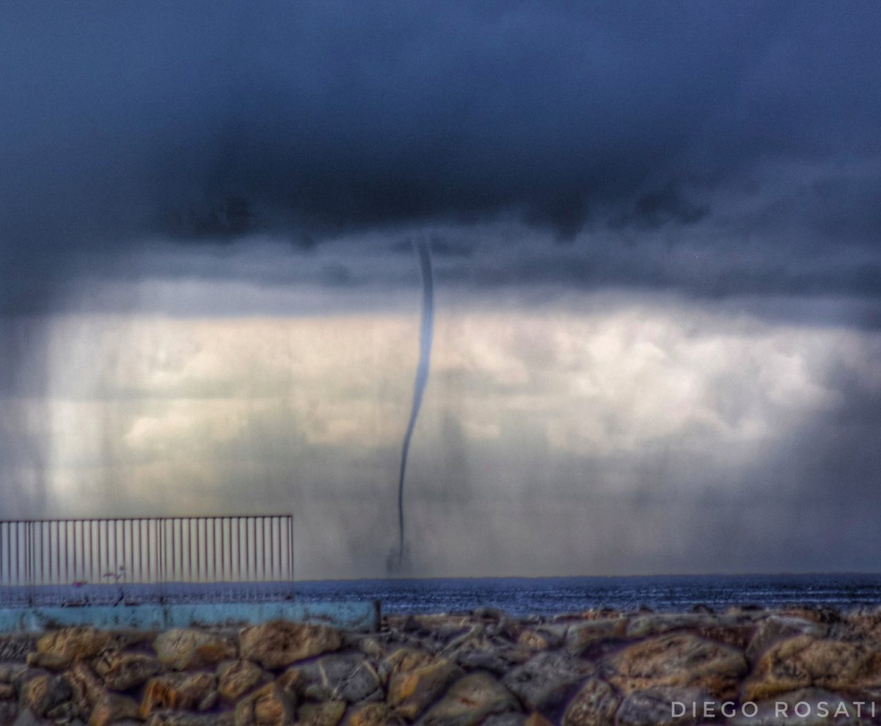 Due trombe d’aria al largo di Imperia e Diano Marina