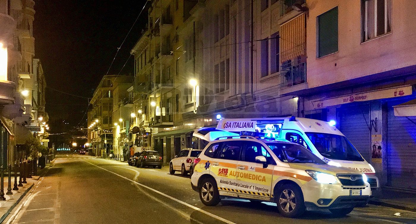 batch_Incidente Sanremo via Roma pedone investito notturna1_risultato