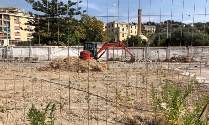 Iniziati i lavori per la demolizione del muro in calata Anselmi