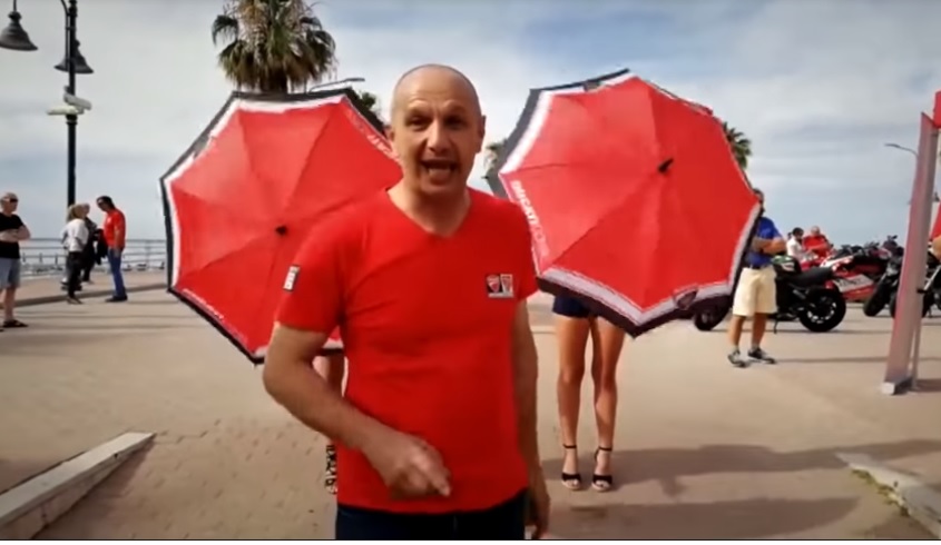 Ventimiglia nello spot ufficiale della Ducati