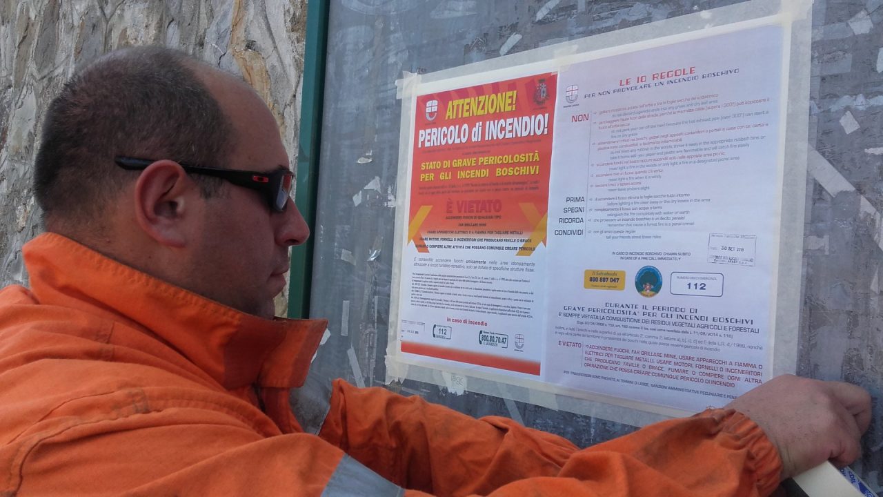 Incendi boschivi: Imperia aderisce alla campagna di prevenzione