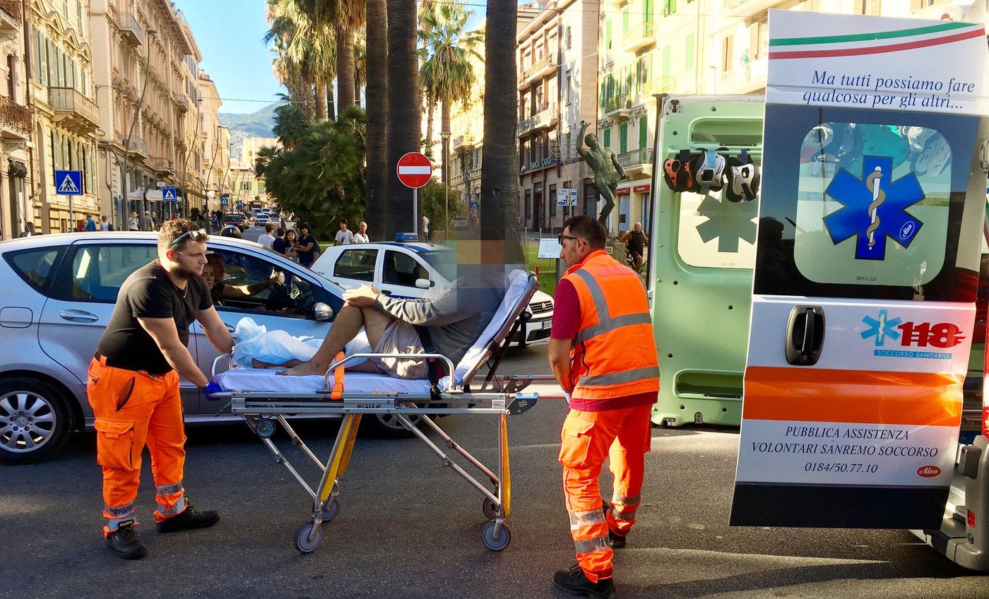 Algerino incidente Sanremo inseguimento