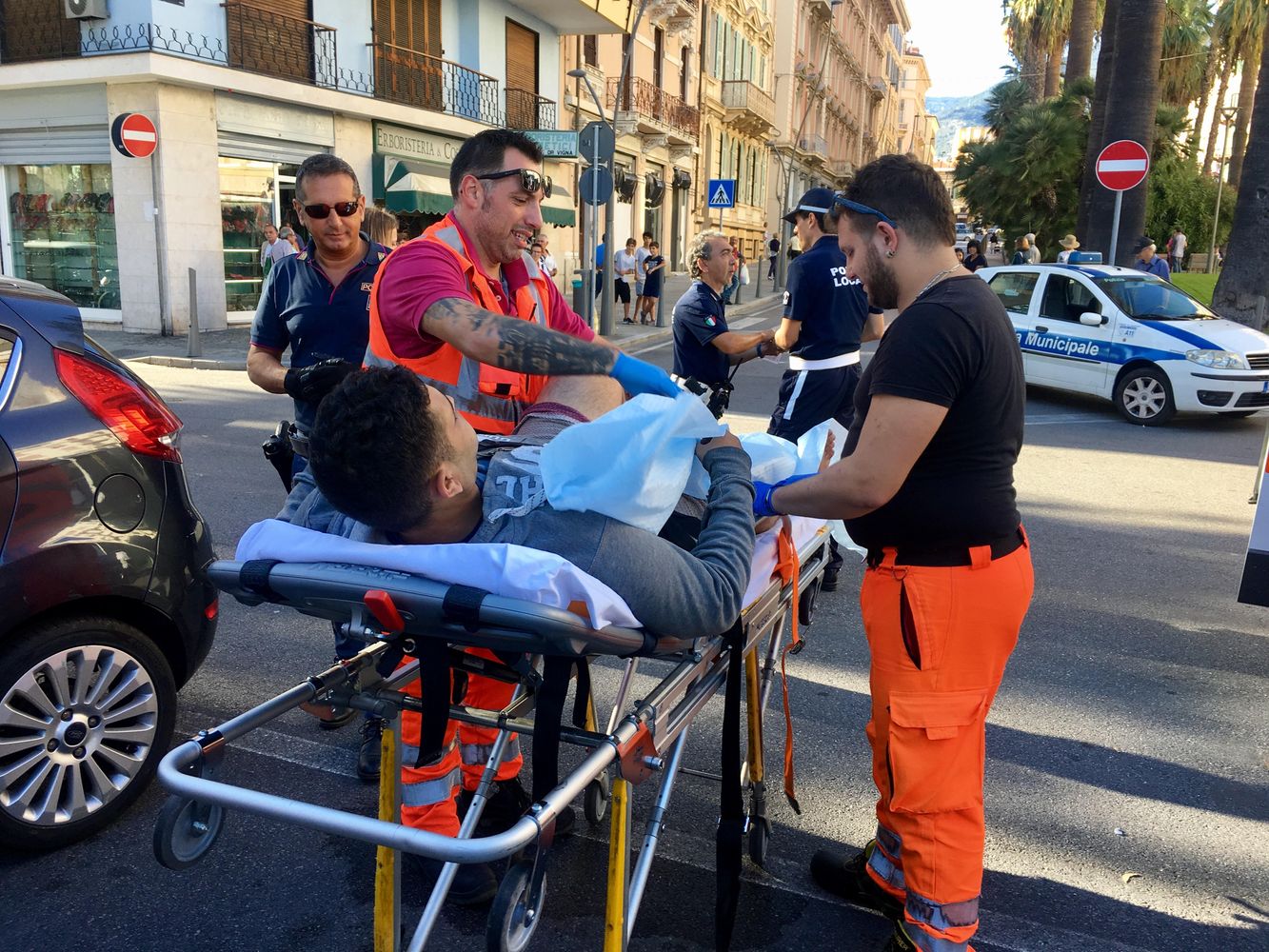 Algerino incidente Sanremo inseguimento_02