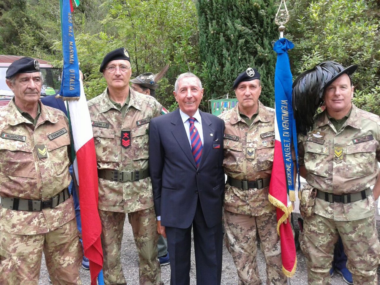 Gli alpini festeggiano San Antunin a Trucco di Ventimiglia