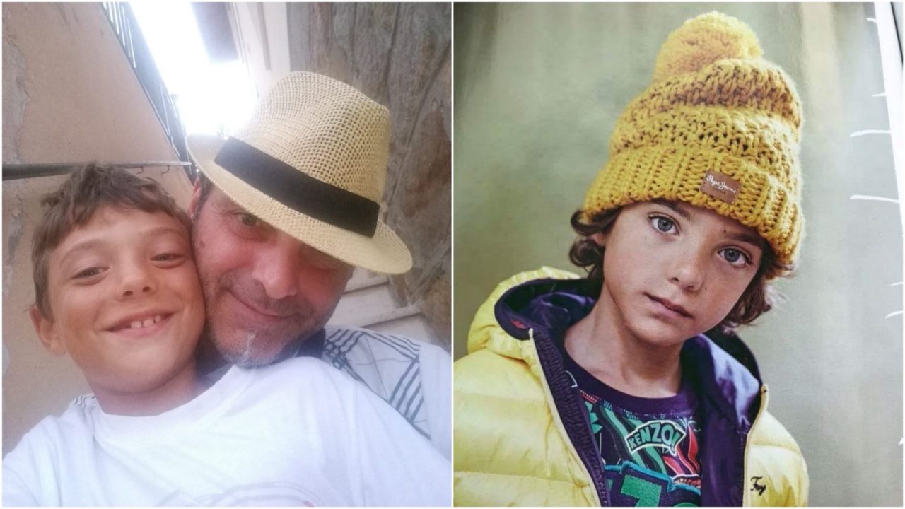 Federico bambino modello di nuovo sulle riviste