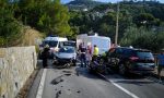 Drammatico frontale sull'Aurelia a Ventimiglia tra auto e moto