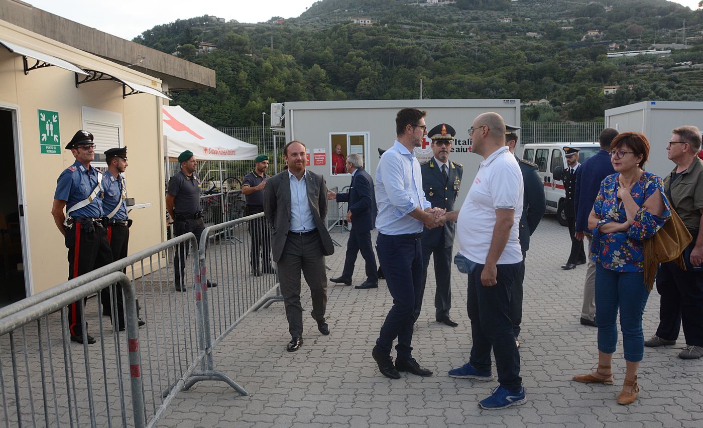 Sottosegretario al Ministero dell'Interno Nicola Molteni Campo Roja Ventimiglia migranti settembre 2019_36_risultato