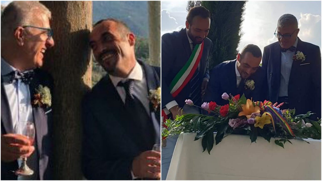 Nando e Beppe coronano il loro sogno d’amore con l’unione civile