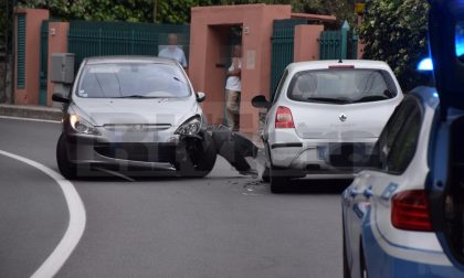 Ancora un frontale a Bordighera: coinvolte due auto