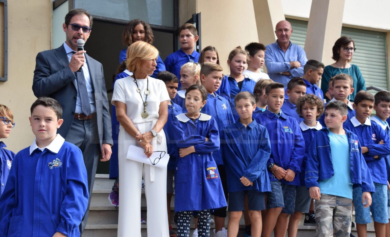 il primo giorno di scuola del sindaco Ingenito a Bordighera