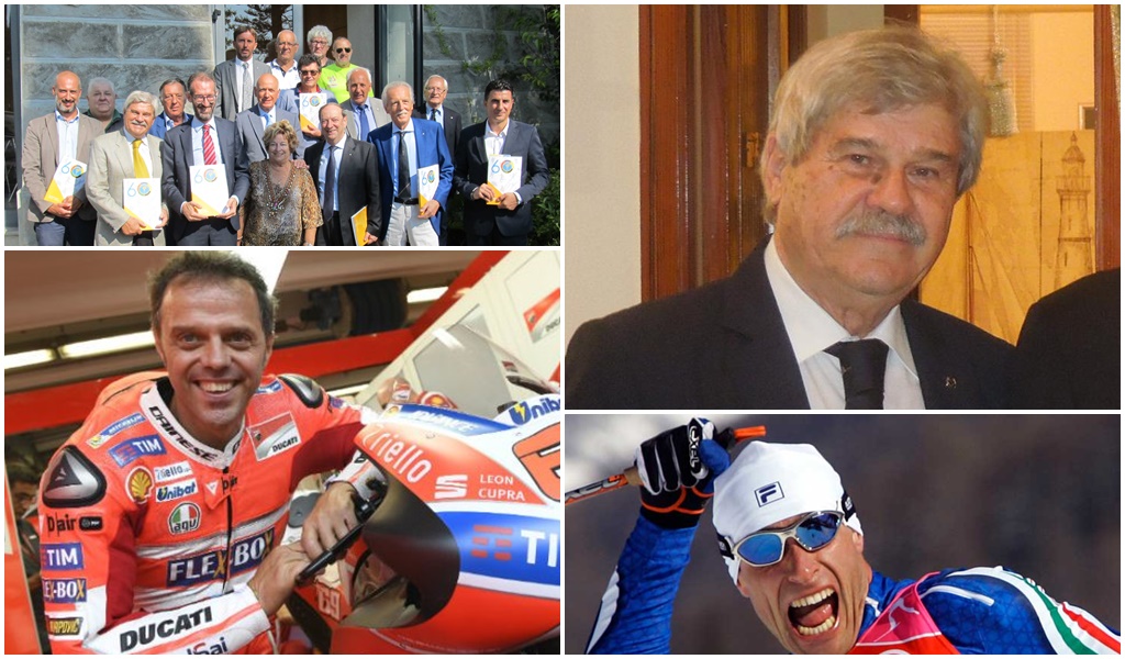 Loris Capirossi e Giorgio di Centa per i 60 anni del Panathlon