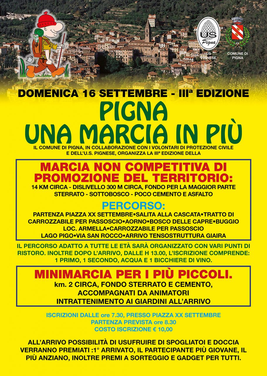 “Pigna una marcia in più”: tutto pronto per la terza edizione