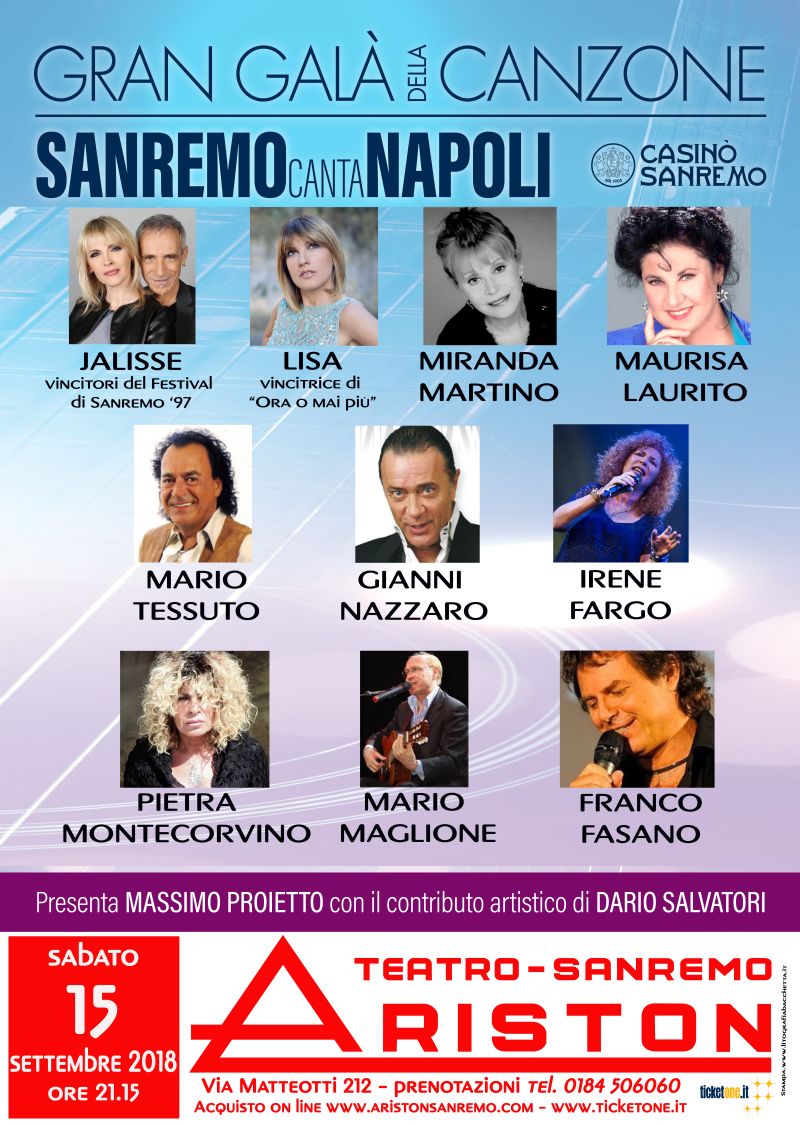 Sanremo canta Napoli al Teatro Ariston