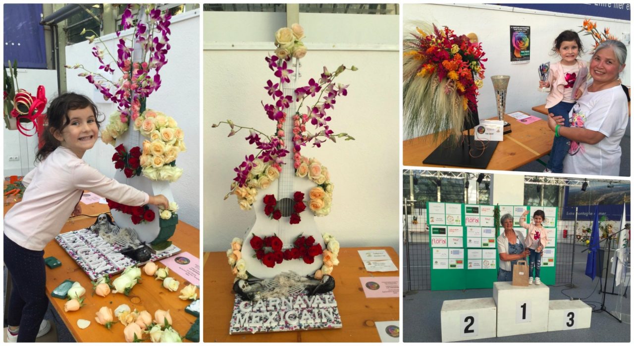 A 4 anni vince un concorso di arte floreale