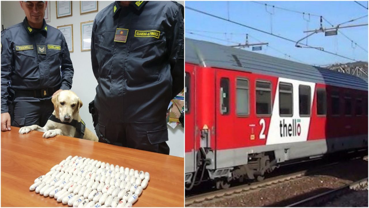Arrestato corriere in treno con un chilo di eroina nascosto nei calzini