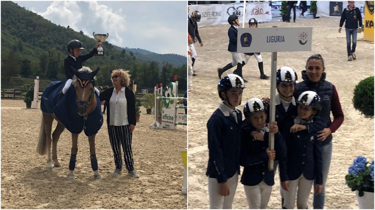 Il giovane Filippo e il suo pony conquistano la Fiera Cavalli