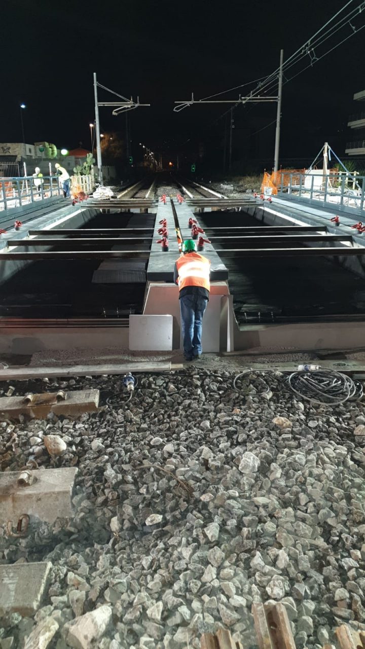 Ferrovia: ecco il varo della travata metallica sul Borghetto