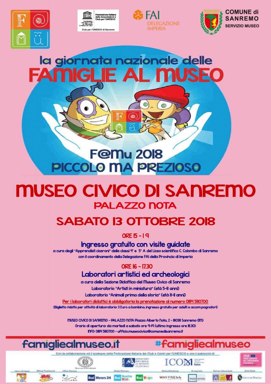 Gli studenti del Colombo Ciceroni alla Giornata nazionale delle famiglie al museo