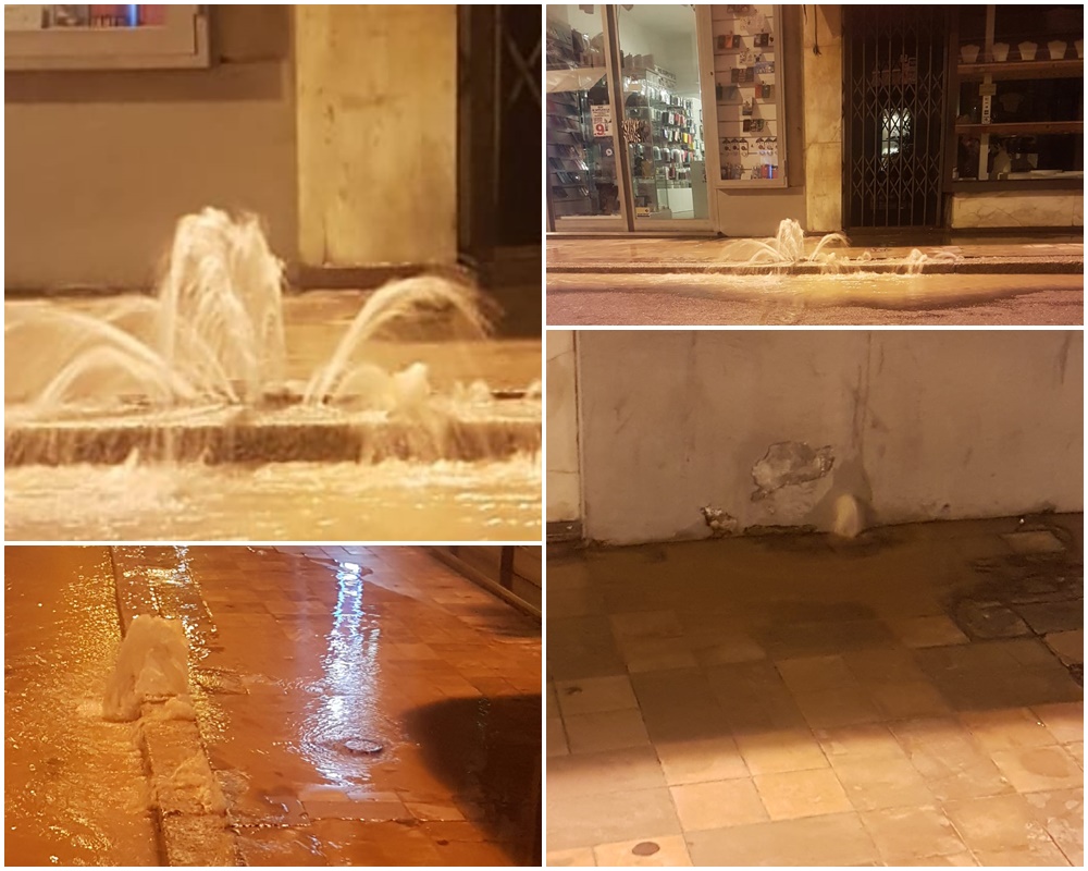 Esplode tubo dell’acqua – Via Matteotti allagata