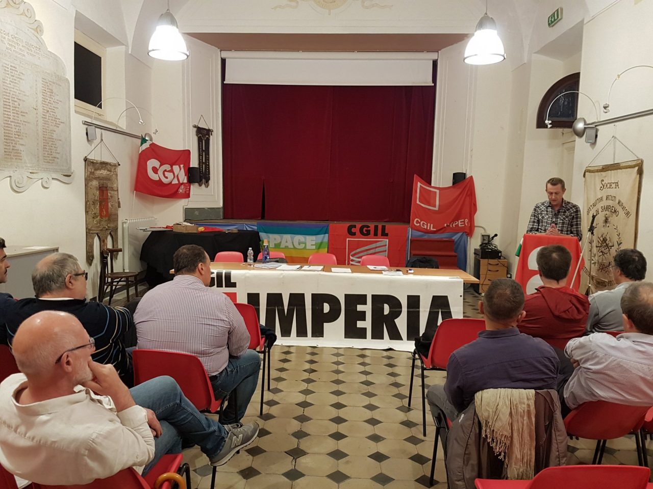 Paolo Marengo riconfermato Segretario generale SLC durante uno dei congressi CGIL