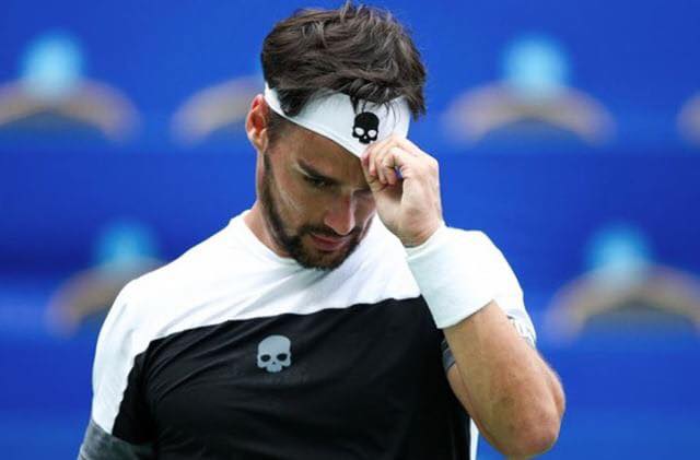 fabio fognini caviglia