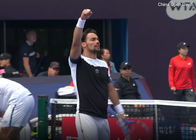 Fabio Fognini conquista la semifinale del China Open di Pechino