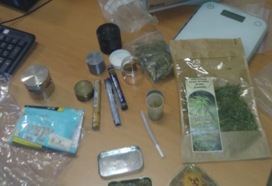 Giovane 28enne fermato con 90 grammi di marijuana