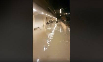 Mareggiata Montecarlo - Palestra vip completamente allagata. Il video shock del gestore